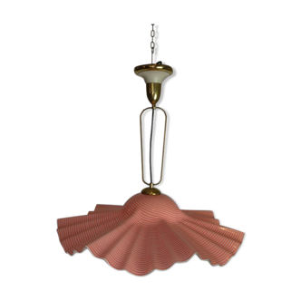 Pink art deco chandelier