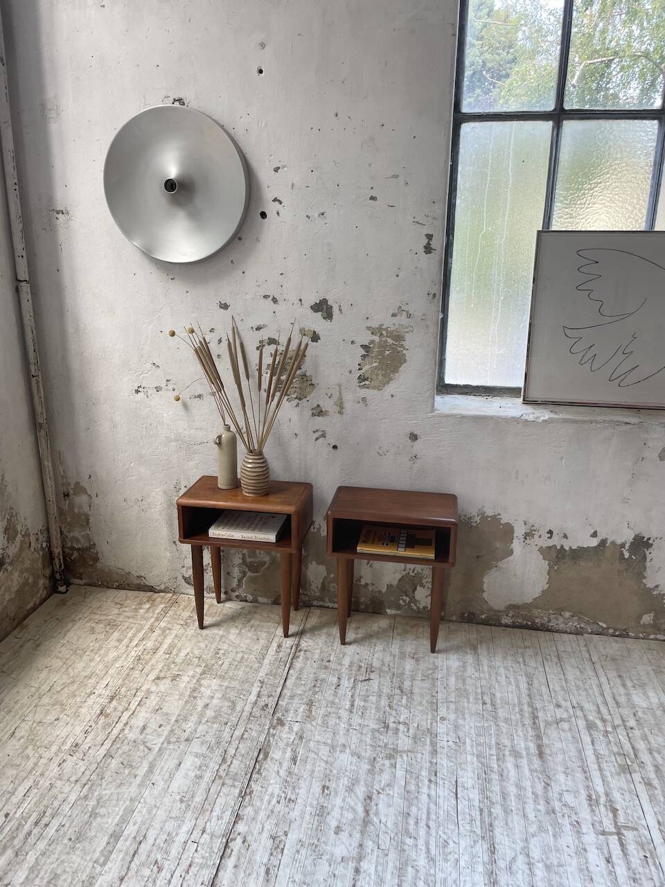 Paire de chevet scandinave en teck