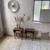 Pair of Scandinavian teak bedside tables