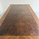 Antique Art Deco walnut and burl wood table, 1930s, France, with extensions