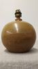 Glazed stoneware ball lamp base, France circa 1970.
