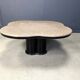 Vintage granite clover-shaped coffee table, 1970s