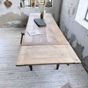Solid oak farmhouse table with extensions (190-280cm) 1950
