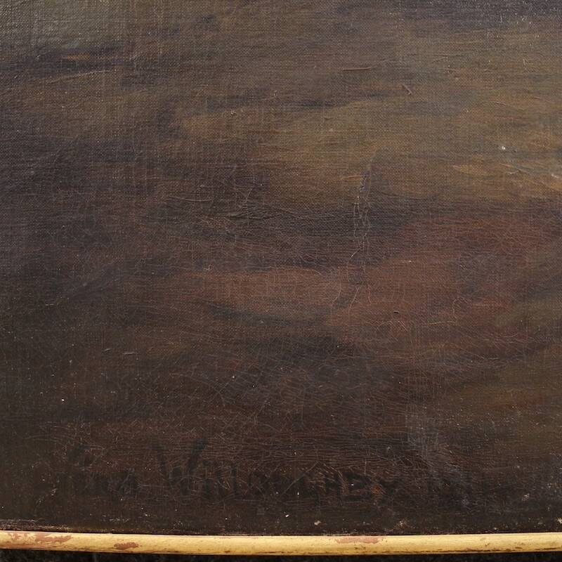 Mythological painting signed Vera Willoughby and dated 1911, Bacchanal