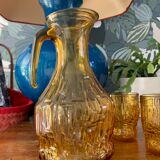 Pastis service Pitcher and amber glasses