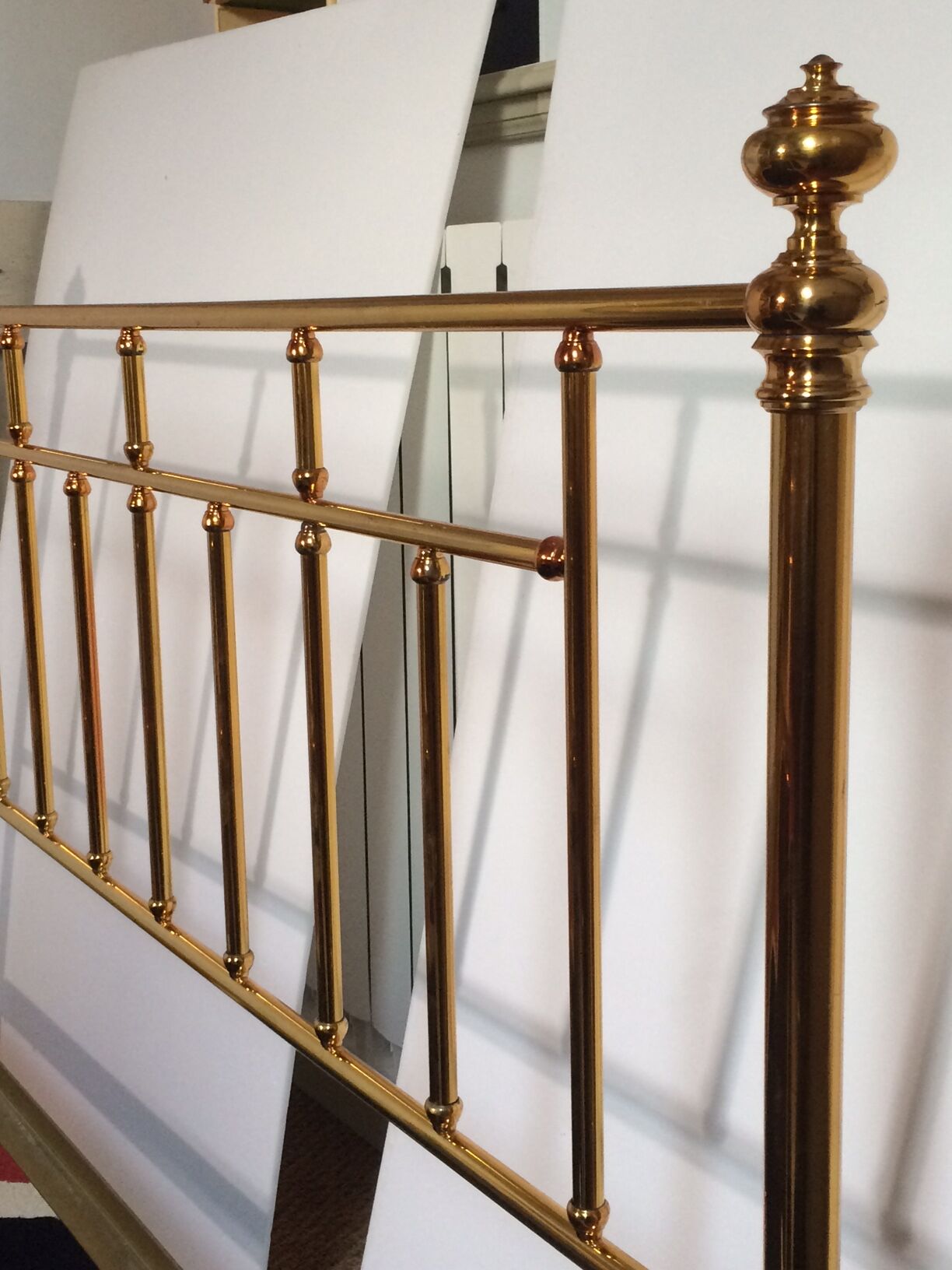 Bed gold brass