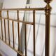 Bed gold brass