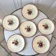 Set of 6 dessert plates Moulin des Loups Orchies 30s