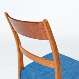 Danish Dining Set Table & Chairs in Teak & Oak, Mid Century Modern Design 1950's
