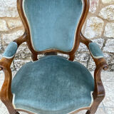 Napoleon III style mahogany armchair