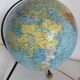 Vintage globe 1962 terrestrial world map glass tripod Taride - 32 cm