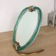 Miroir Barovier & Toso en verre de Murano, Italie - 22x23cm