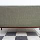 Danish teak 2 seat sofa green upholstery