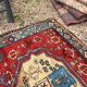 Vintage Caucasian Kazak carpet handmade USSR 1950 - wool on wool 255x120