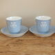 Pair of cups in porcelain de Sèvres XIXth