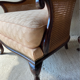 Pair of vintage 1940 canned armchairs