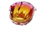 Decorative bowl by J. Hospodka for Chribska Glassworks, Czechoslovakia, 1960s