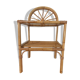 Boho vintage rattan side or bedside table