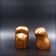 Bustes d'homme et de femme en bronze