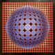 Poster victor vasarely - nutt-a, 1983