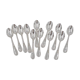 12 mocha spoons, coffee, silver-plated metal Ercuis Lauriers