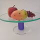 Montana glass footed bowl.Postmodern design