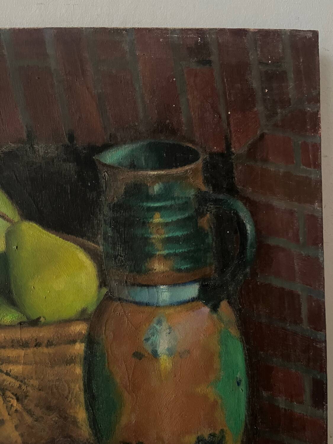 Still life of apples and pears, signed Robert Chaillat