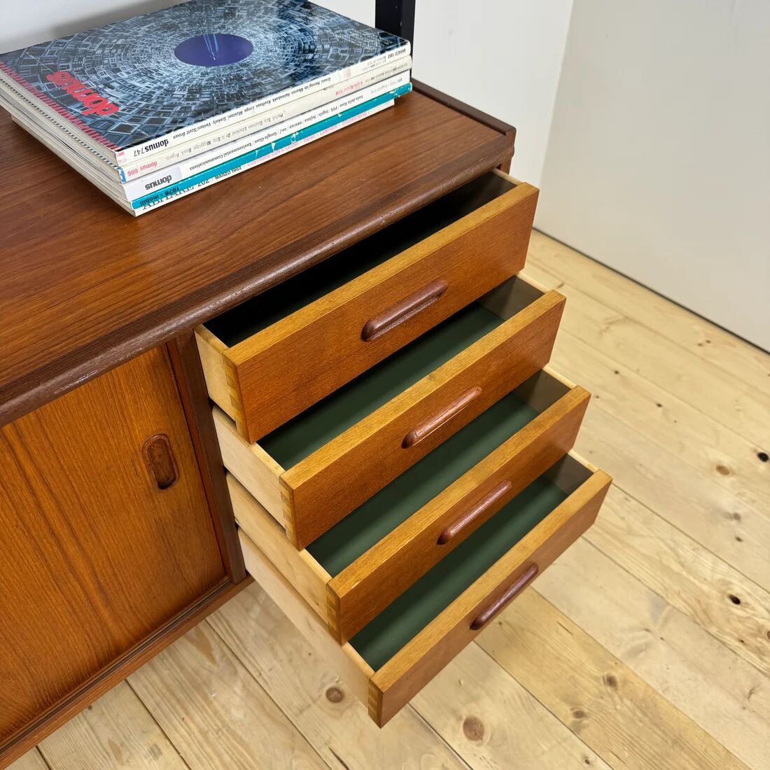 Danish teak library, 1960