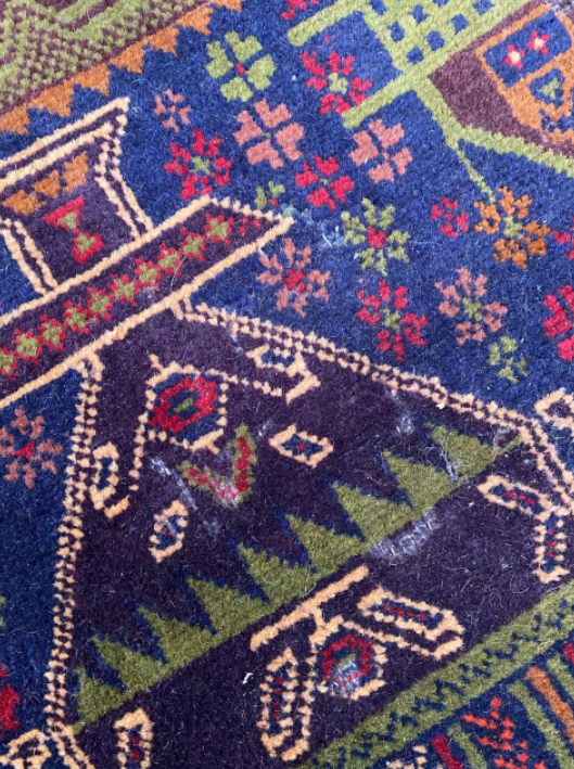 Afghan carpet Baluch vintage 148x87cm