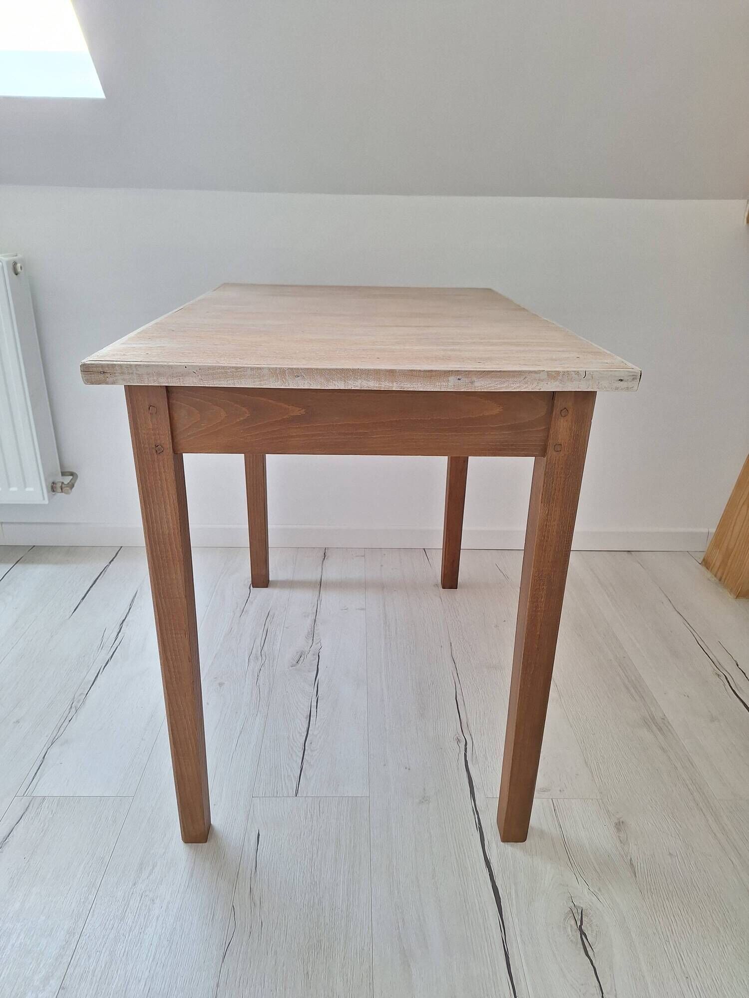 Farmhouse-style wooden desk / side table