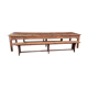 Table de bistrot et ses bancs