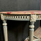 Console half moon Louis XVI in Wood laqué and rechampi work Provençal around 1900