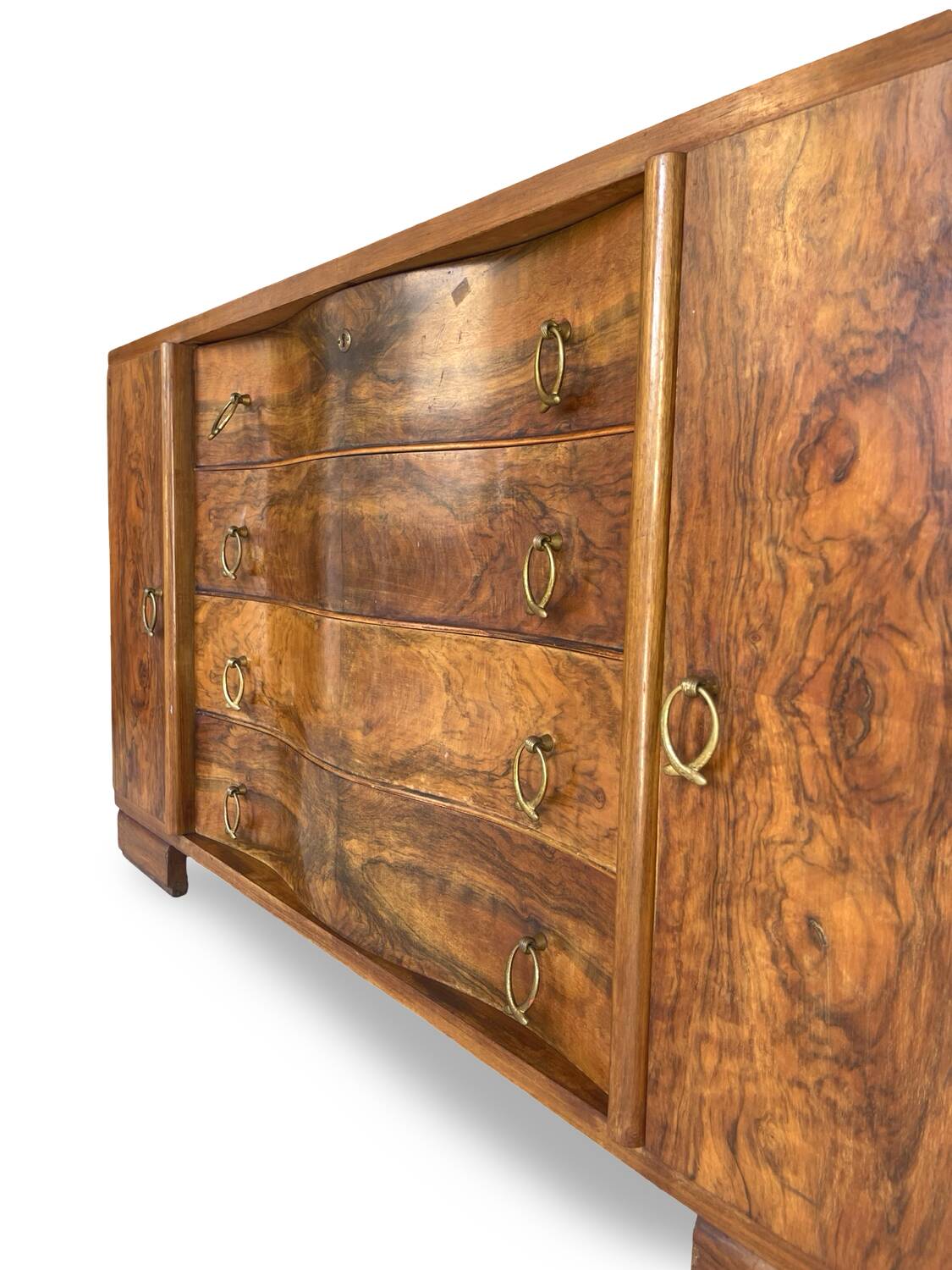 Italian Art deco walnut sideboard