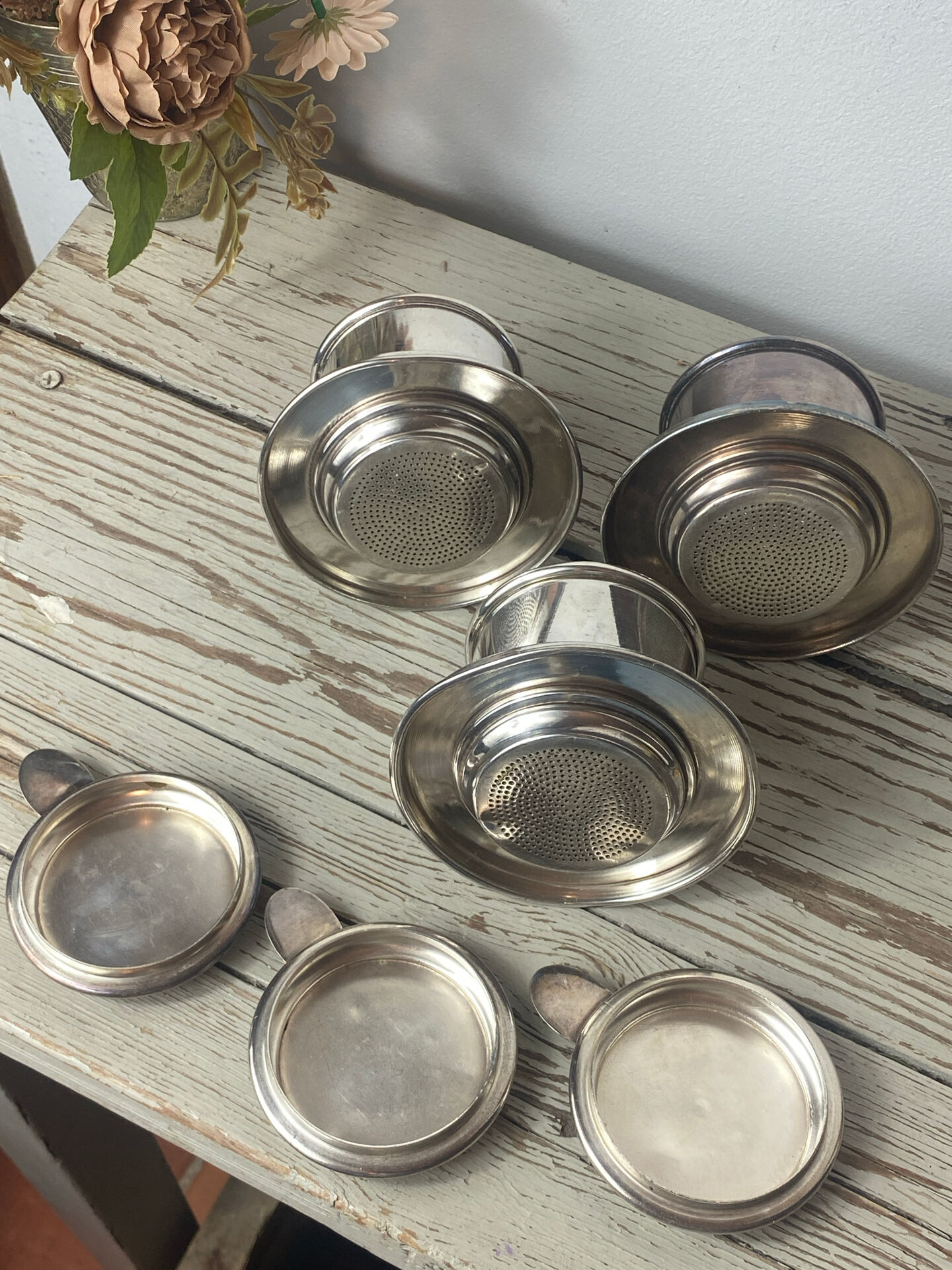Silver-plated teapots