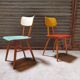 Pair of wooden chairs ton czech republic 1960