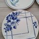 6 Assiettes bleues