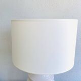 Ceramic lamp, fabric cable 2m, fabric shade