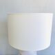 Ceramic lamp, fabric cable 2m, fabric shade