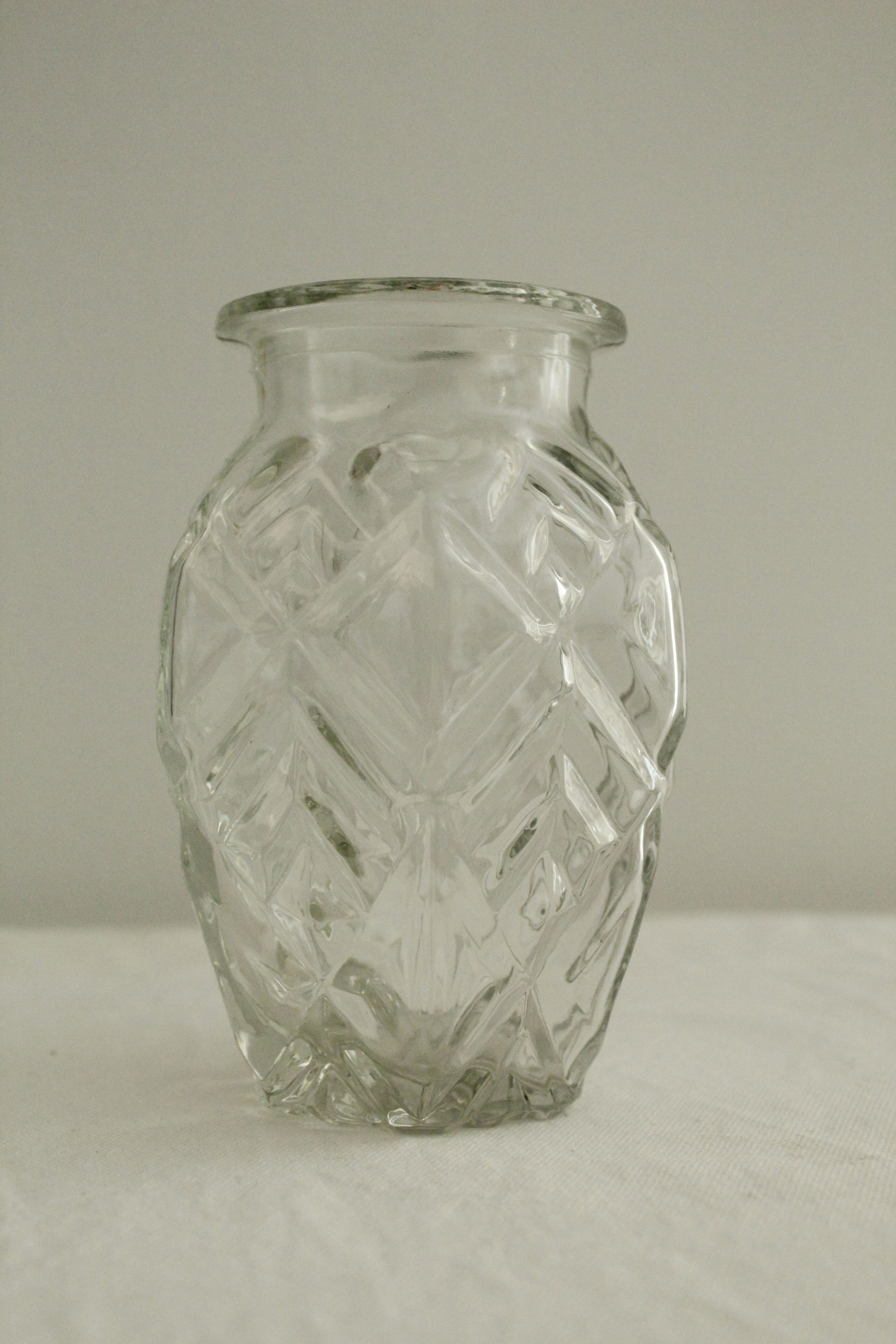 Small art deco glass vase
