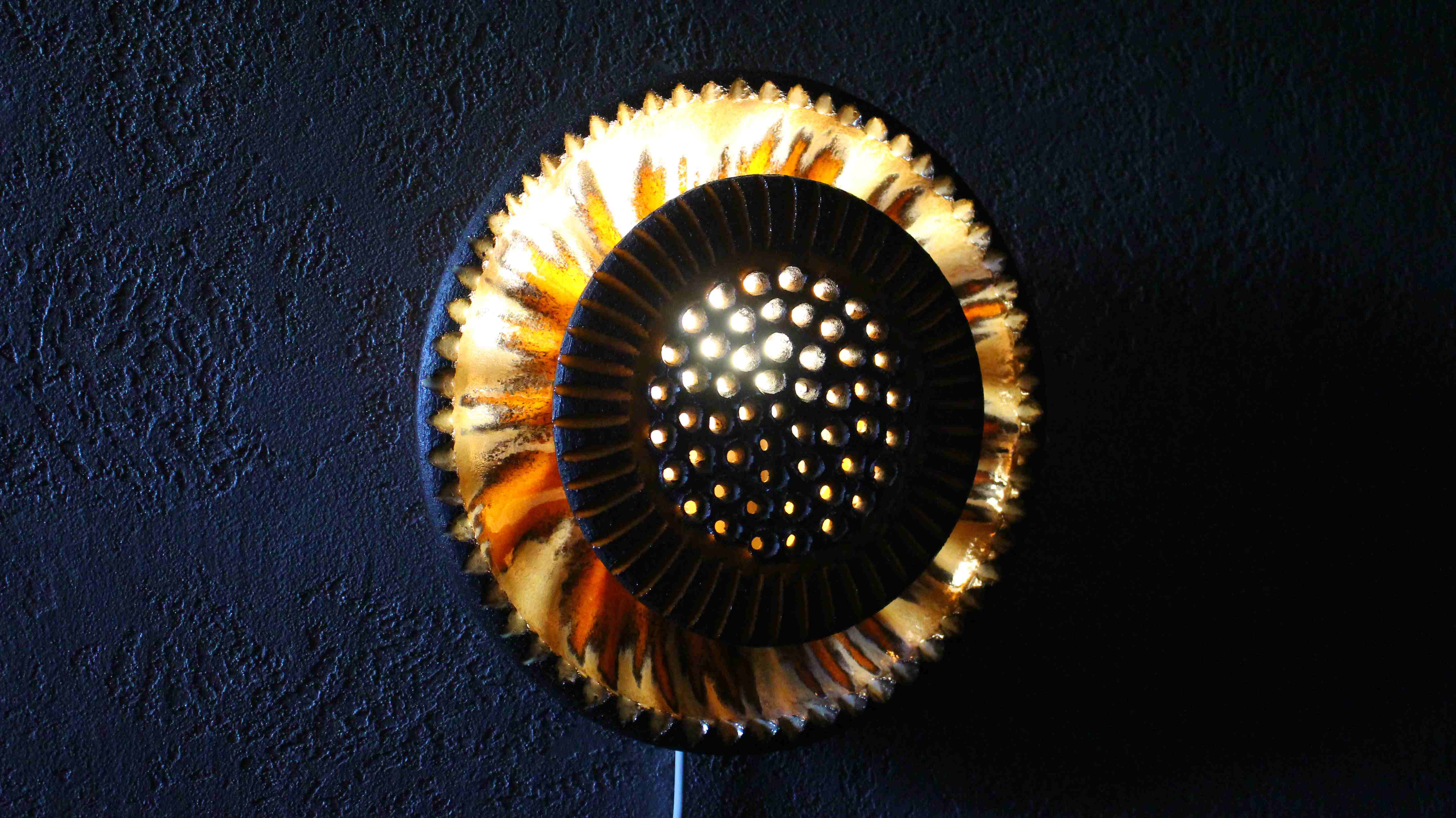 Applique en céramique, Danemark années 1970