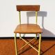 Chaise d'école tubax. vintage 50s