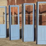 Portes doubles, deux battants, bois massif (Lot de 4)