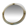 Elegant Round Gold Murano Mirror, Barovier Style