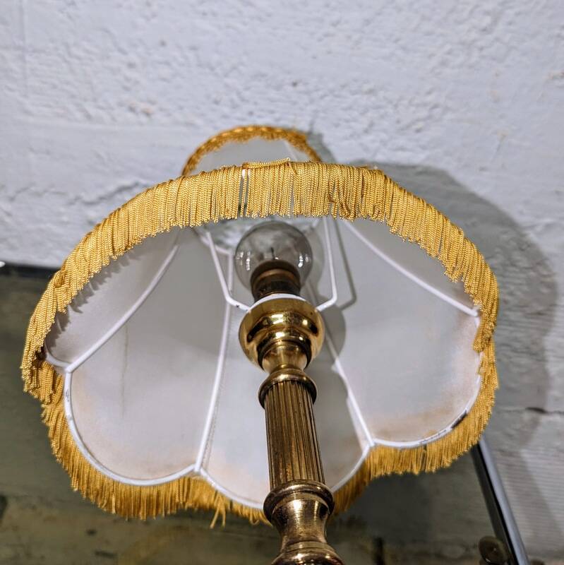 Gold metal bedside lamp