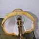 Gold metal bedside lamp