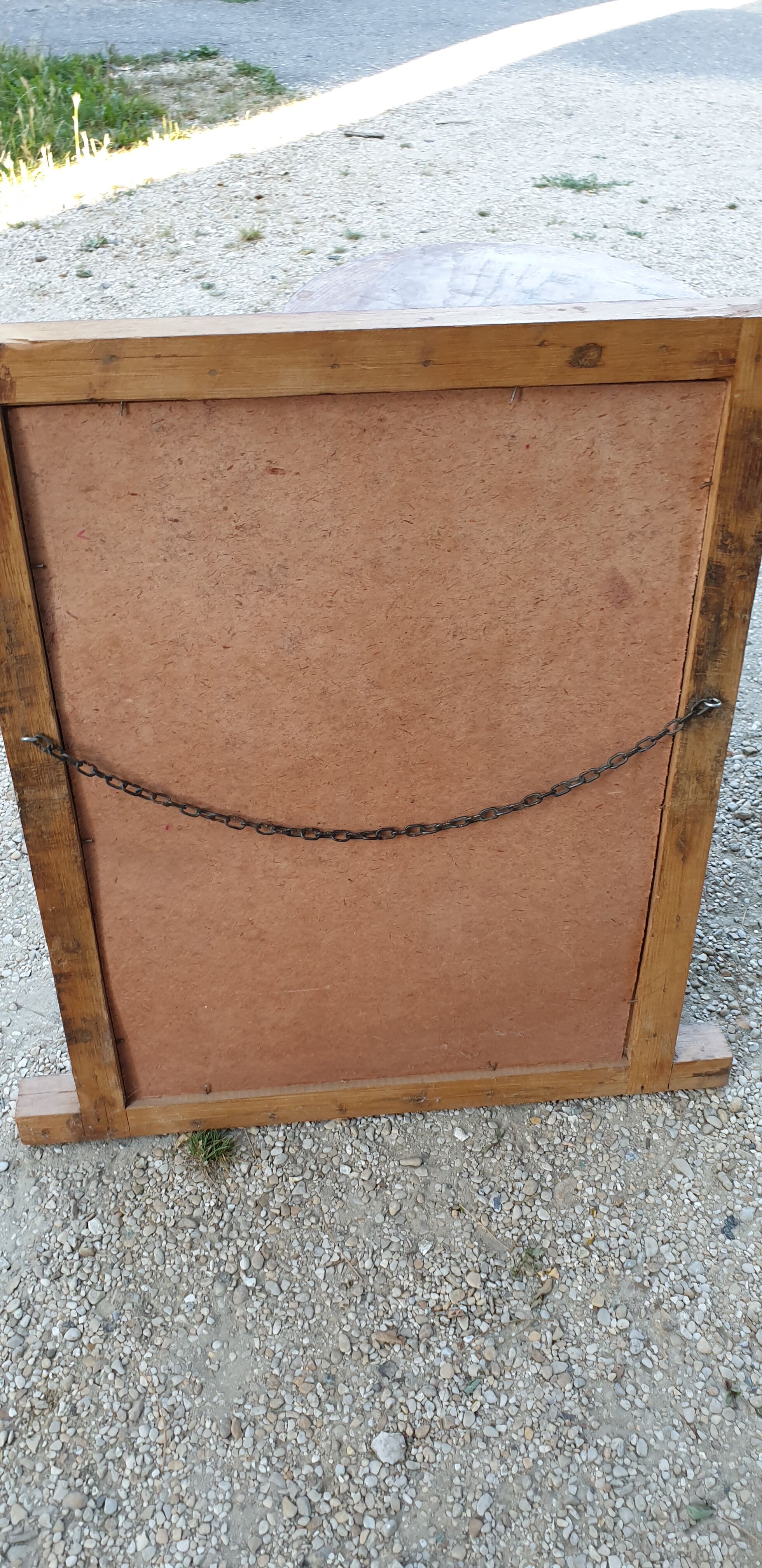 Freehand painted window panel