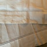 Antique sheet embroidered in fine linen