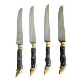 4 antique table knives - Pouzet Bigay - Thiers late nineteenth