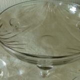 Dessert service salad bowl cut in crystal cut