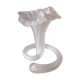 Pink Murano corolla vase